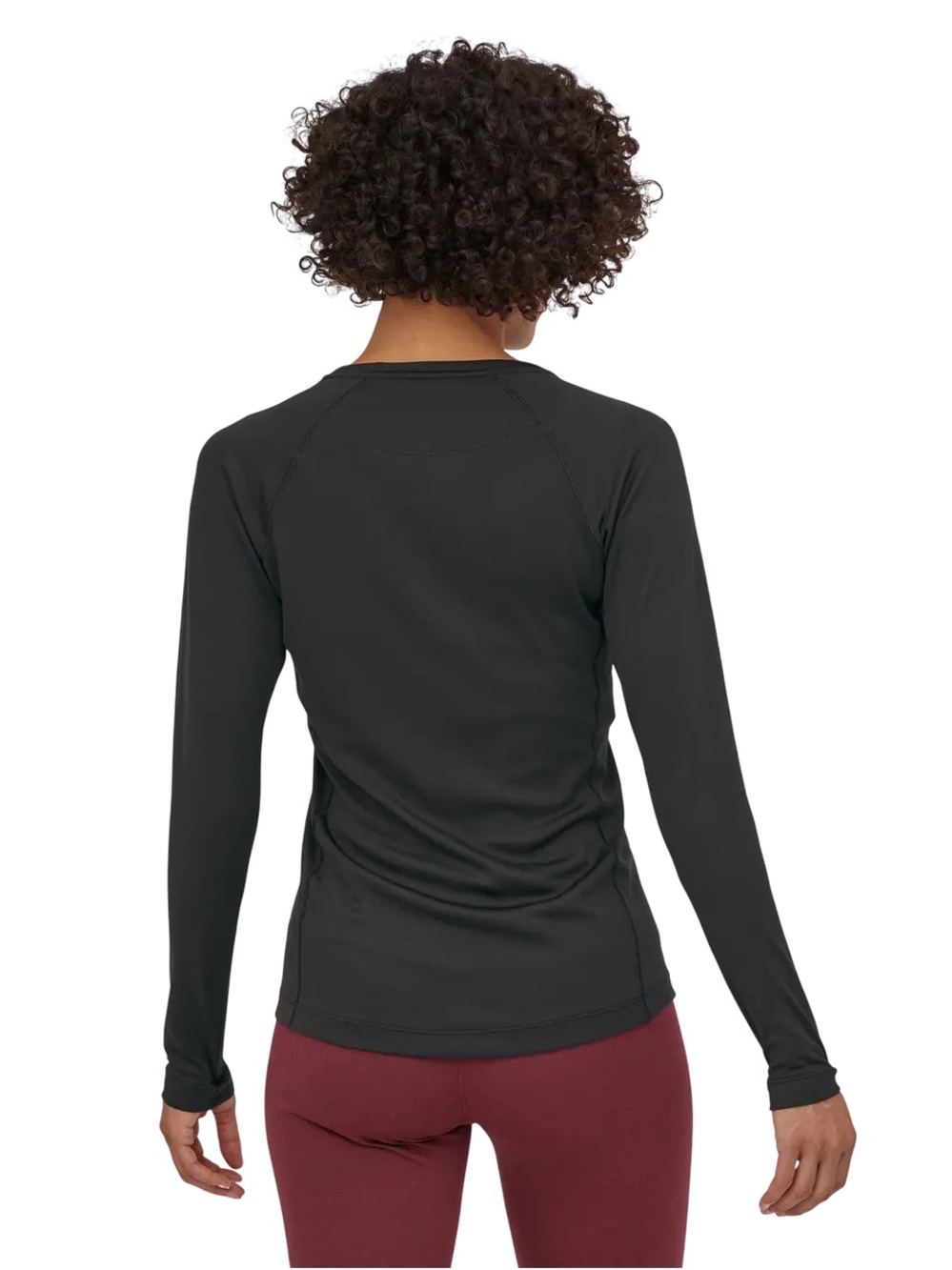 Patagonia Performance Base Layer Black Long Sleeve Crew Neck Top - Picture 2 of 10